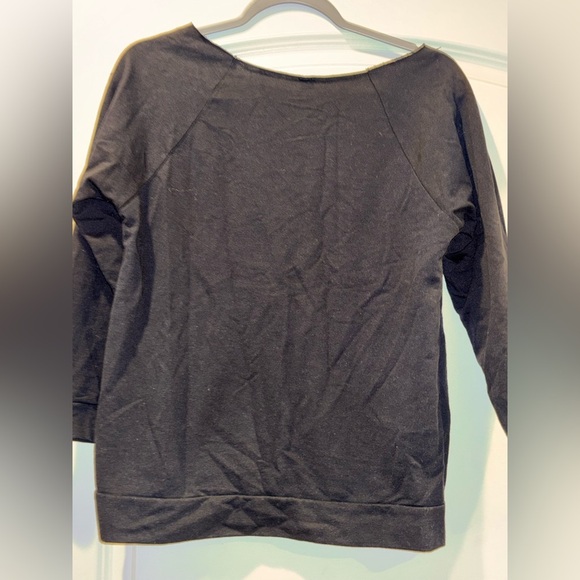 CAROLINA PANTHERS MONOGRAM OFF SHOULDER SWEATSHIRT WOMEN’S - Picture 2 of 3